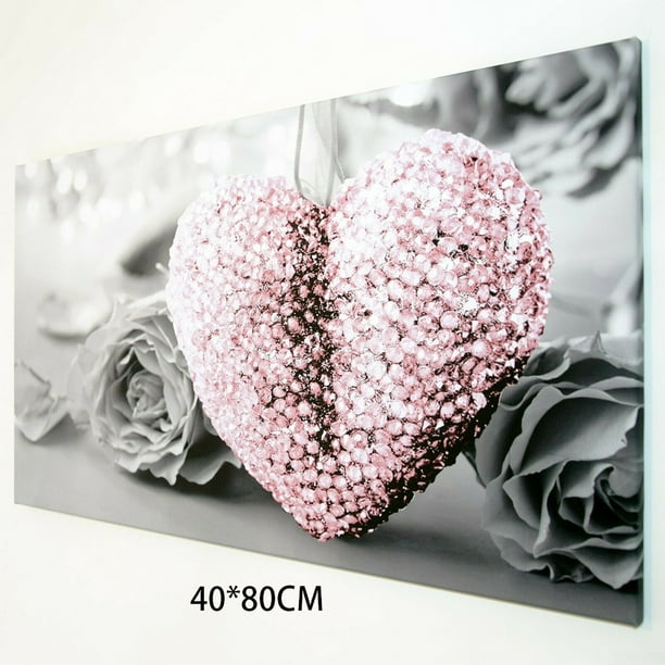 5 Piece Love Heart Canvas Print Painting Art Wall Hanging Decor Unframed 5 Piece Love Heart Canvas Print Painting Art Wall Hanging Decor Unframed